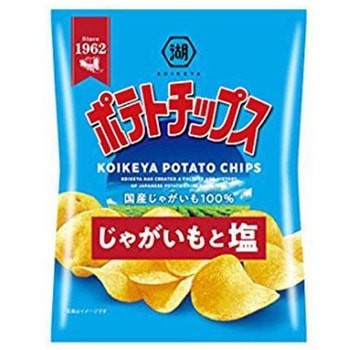 湖池屋 ポテトチップスじゃがいもと塩 小袋 27gx24 湖池屋