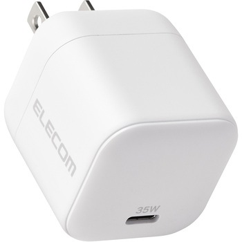 USB Type-C コンセント充電器 PD 35W PPS USB-C×1 折りたたみプラグ 小型 軽量 GaN II 採用 エレコム