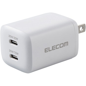 USB Type-C コンセント 充電器 PD 30W PPS USB-C×2 折りたたみプラグ 小型 GaN II 採用 エレコム