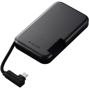 SSD 外付け USB3.2(Gen2) 読込最大1000MB/s マグネット付き USB-Cケーブル一体型 ポータブル エレコム