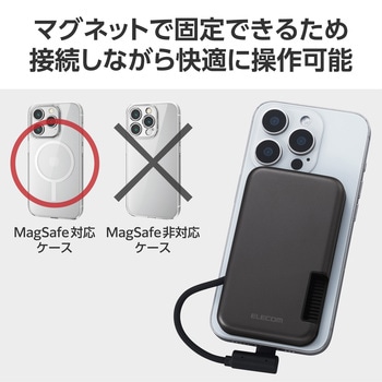 SSD 外付け USB3.2(Gen2) 読込最大1000MB/s マグネット付き USB-Cケーブル一体型 ポータブル エレコム
