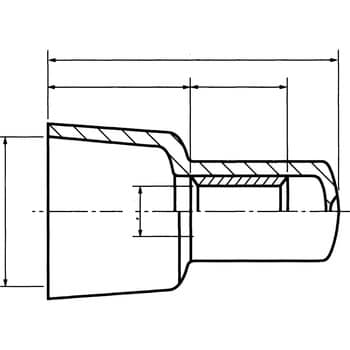 絶縁被覆付閉端接続子 (CE形) 電線抱合範囲2.5～6.0mm2 1袋(100個)
