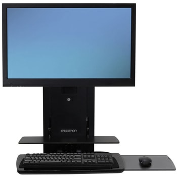 エルゴトロン StyleView 昇降式縦型リフト ブラック 24インチ(3.6～13.6kg)まで VESA規格対応 ERGOTRON(エルゴトロン)