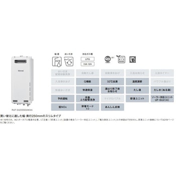 ガスふろ給湯器(アルコーブ設置型) リンナイ