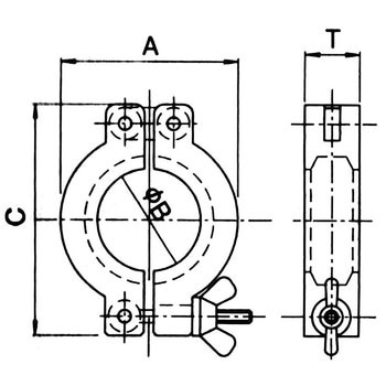 アルミクランプ TGK(東京硝子器械)