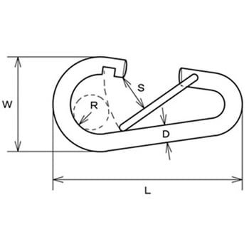 ナス型フック 水本機械製作所