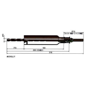 38mm ALC用コアドリル SDS エスコ ESCO EA820CA-38：工具屋「まいど