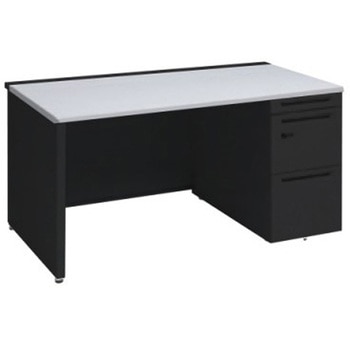 アドバンス 右片袖 中央引出し無 スタンダード ダイヤル錠タイプ パネル脚 オカムラ(岡村製作所)