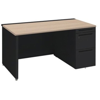 アドバンス 右片袖 中央引出し無 標準タイプ パネル脚 オカムラ(岡村製作所)