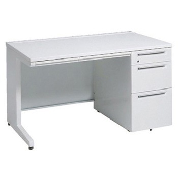 アドバンス 右片袖3段B5 中央引出し付(A3対応) コンセント対応タイプ L脚 オカムラ(岡村製作所)