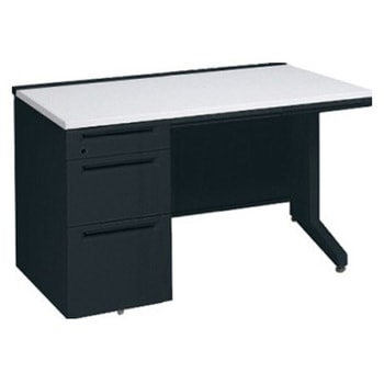 アドバンス 左片袖3段B5 中央引出し付(A3対応) コンセント対応タイプ L脚 オカムラ(岡村製作所)