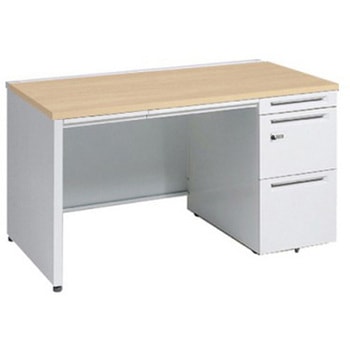 アドバンス 右片袖 中央引出し付(A3対応) 標準タイプ ダイヤル錠タイプ パネル脚 オカムラ(岡村製作所)