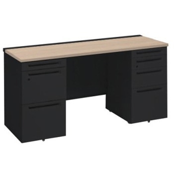 アドバンス 両袖机 4段 中央引出し無 スタンダードタイプ オカムラ(岡村製作所)