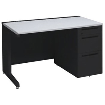 アドバンス 右片袖3段B5 中央引出し無 コンセント対応タイプ L脚 オカムラ(岡村製作所)