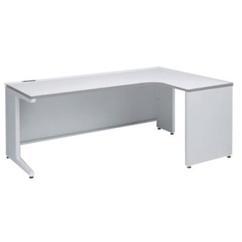 アドバンス L型右用引出無 配線カバーコンセント対応タイプ L脚 オカムラ(岡村製作所)