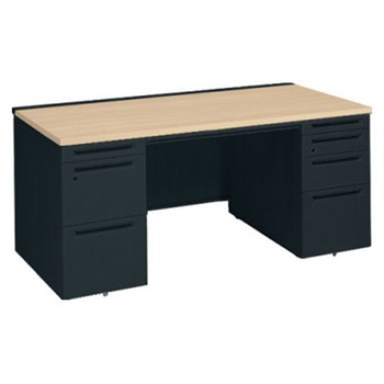 アドバンス 両袖机 4段 中央引出し付(A3対応) スタンダードタイプ オカムラ(岡村製作所)