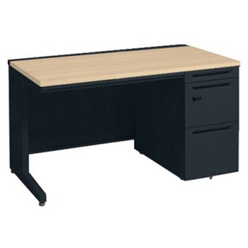 アドバンス 右片袖 中央引出し付(A3対応) 標準タイプ ダイヤル錠タイプ L脚 オカムラ(岡村製作所)