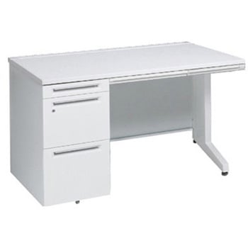 アドバンス 左片袖 中央引出し付(A3対応) 標準タイプ L脚 オカムラ(岡村製作所)