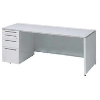 3V1DEF MK28 アドバンス 左片袖4段 中央引出し無 標準タイプ パネル脚 オカムラ(岡村製作所) 06704218