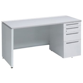 アドバンス 右片袖4段 中央引出し無 標準タイプ パネル脚 オカムラ(岡村製作所)