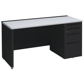 アドバンス 右片袖4段 中央引出し無 標準タイプ パネル脚 オカムラ(岡村製作所)