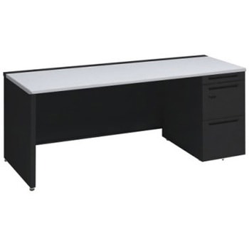 アドバンス 右片袖 中央引出し無 スタンダード ダイヤル錠タイプ パネル脚 オカムラ(岡村製作所)