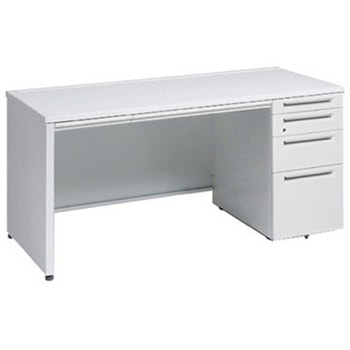 アドバンス 右片袖4段 中央引出し付(A3対応) コンセント対応タイプ パネル脚 オカムラ(岡村製作所)