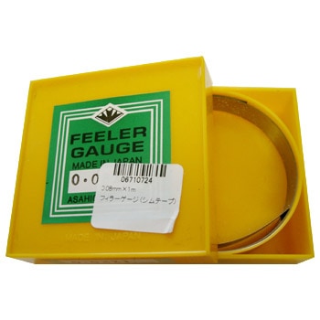 0.08mm×1m フィラーゲージ (シムテープ) 1個 ASAHI GAUGE 【通販