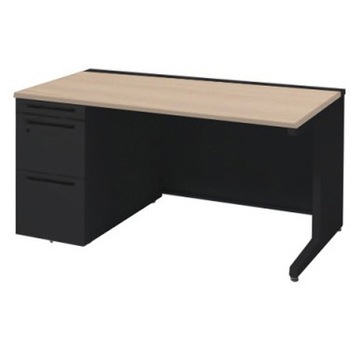 3V19BH MK57 アドバンス 左片袖 中央引出し無 標準タイプ L脚 オカムラ(岡村製作所) 06711498