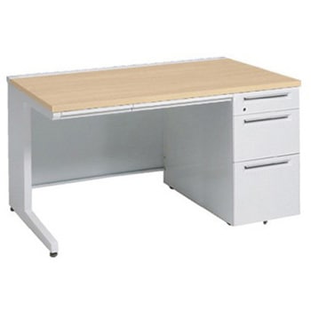 アドバンス 右片袖3段B5 中央引出し付(A3対応) コンセント対応タイプ L脚 オカムラ(岡村製作所)