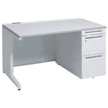 アドバンス 右片袖 中央引出し無 コンセント対応タイプ L脚 オカムラ(岡村製作所)