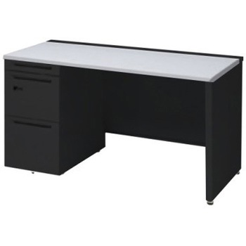 3V1JGJ MK61 アドバンス 左片袖 中央引出し無 標準タイプ ダイヤル錠タイプ パネル脚 オカムラ(岡村製作所) 06713160