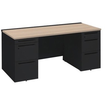 アドバンス 両袖机 3段B5 中央引出し無 スタンダードタイプ オカムラ(岡村製作所)