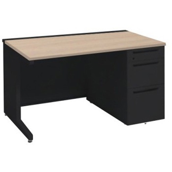 アドバンス 右片袖3段B5 中央引出し無 標準タイプ L脚 オカムラ(岡村製作所)