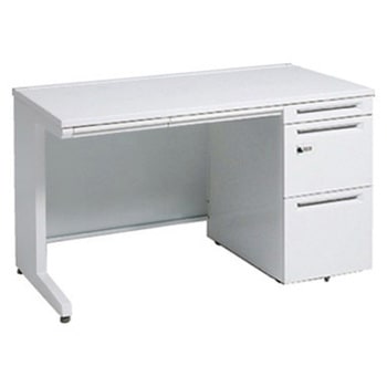 アドバンス 右片袖 中央引出し付(A3対応) コンセント対応タイプ ダイヤル錠タイプ L脚 オカムラ(岡村製作所)