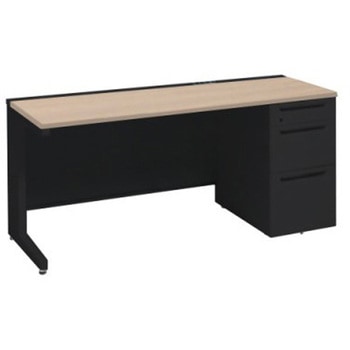 アドバンス 右片袖3段B5 中央引出し無 コンセント対応タイプ L脚 オカムラ(岡村製作所)