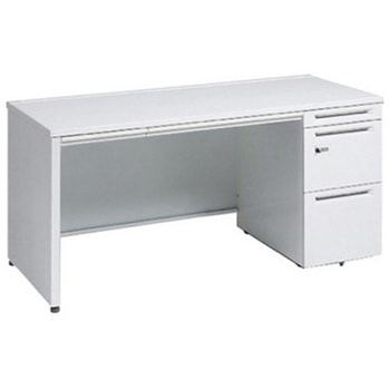 アドバンス 右片袖 中央引出し付(A3対応) コンセント対応タイプ ダイヤル錠タイプ パネル脚 オカムラ(岡村製作所)