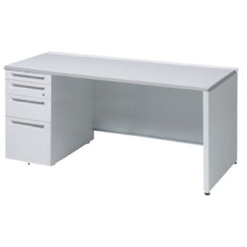 3V1DEG MK28 アドバンス 左片袖4段 中央引出し無 標準タイプ パネル脚 オカムラ(岡村製作所) 06715391