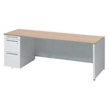 3V19EE MK54 アドバンス 左片袖 中央引出し無 標準タイプ パネル脚 オカムラ(岡村製作所) 06715777