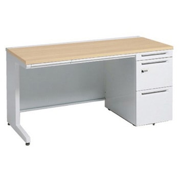 アドバンス 右片袖 中央引出し付(A3対応) 標準タイプ ダイヤル錠タイプ L脚 オカムラ(岡村製作所)