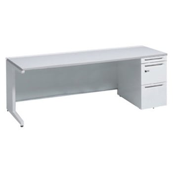 アドバンス 右片袖 中央引出し無 標準タイプ ダイヤル錠タイプ L脚 オカムラ(岡村製作所)