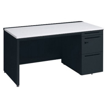 アドバンス 右片袖 中央引出し付(A3対応) 標準タイプ ダイヤル錠タイプ パネル脚 オカムラ(岡村製作所)