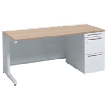 アドバンス 右片袖 中央引出し無 コンセント対応タイプ L脚 オカムラ(岡村製作所)