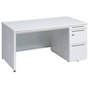 アドバンス 右片袖 中央引出し付(A3対応) 標準タイプ ダイヤル錠タイプ パネル脚 オカムラ(岡村製作所)