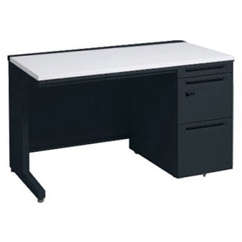 アドバンス 右片袖 中央引出し付(A3対応) 標準タイプ ダイヤル錠タイプ L脚 オカムラ(岡村製作所)