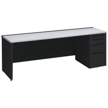 アドバンス 右片袖4段 中央引出し無 標準タイプ パネル脚 オカムラ(岡村製作所)