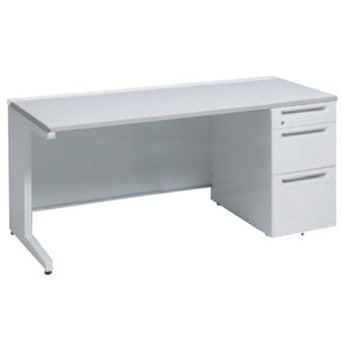 アドバンス 右片袖3段B5 中央引出し無 標準タイプ L脚 オカムラ(岡村製作所)