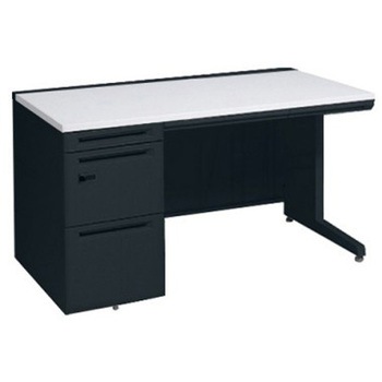 3V1ZAJ MK61 アドバンス 左片袖 中央引出し付(A3対応) 標準タイプ ダイヤル錠タイプ L脚 オカムラ(岡村製作所) 06720117