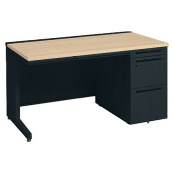 アドバンス 右片袖 中央引出し付(A3対応) 標準タイプ L脚 オカムラ(岡村製作所)