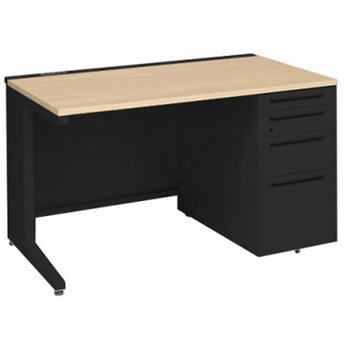 3V1BMJ MK57 アドバンス 右片袖4段 中央引出し無 コンセント対応タイプ L脚 オカムラ(岡村製作所) 06720677